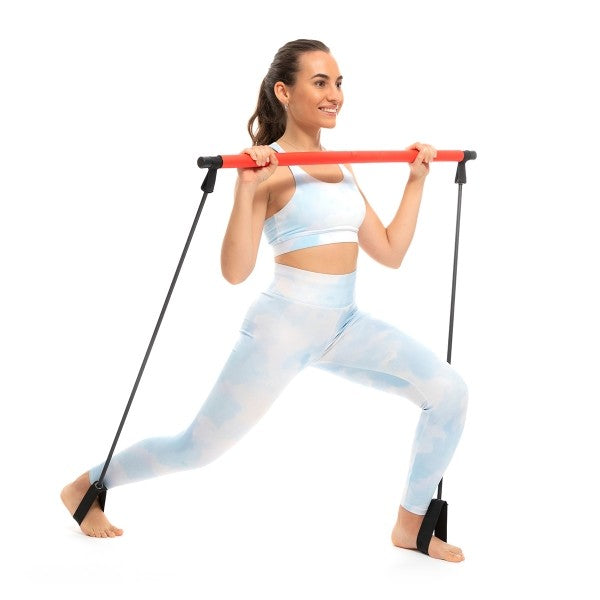 Fitness Bar with Resistance Bands and Exercise Guide by Resibar™